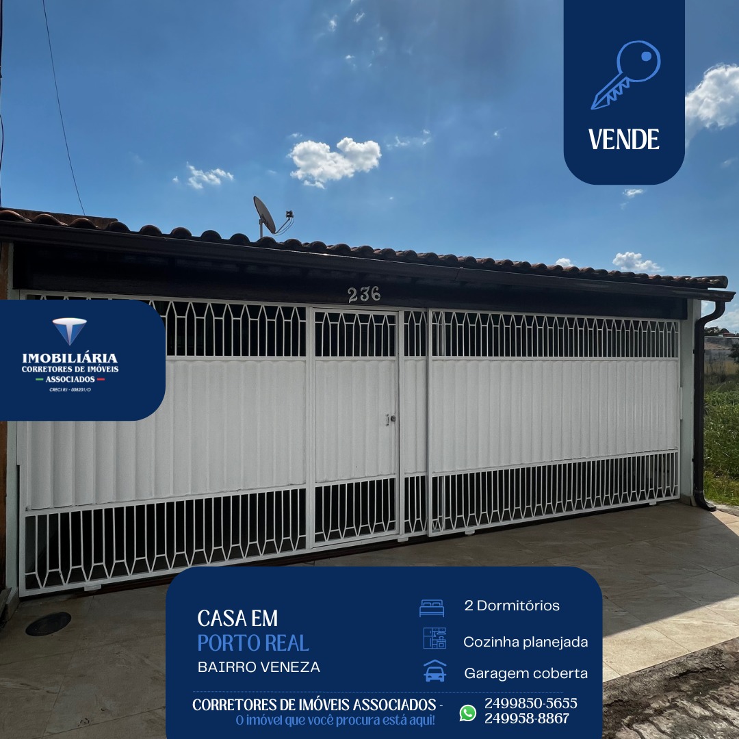 Casa para Venda, Loteamento Veneza, Centro, Porto Real/RJ